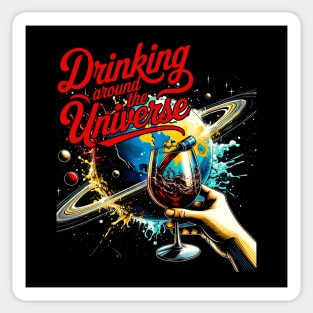 Drinking around the Universe In Orlando Florida Theme Park Sticker